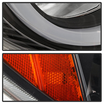SPYDER Xtune Chevy Malibu 2008-2012 DRl LED Light Bar Headlights - Black (HD-JH-CMA08-LB-BK) 9048692