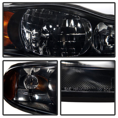 SPYDER Xtune Chevy Monte Carlo 00-05 OEM Style Headlights Black Smoked HD-JH-CMC00-AM-BSM 9028939