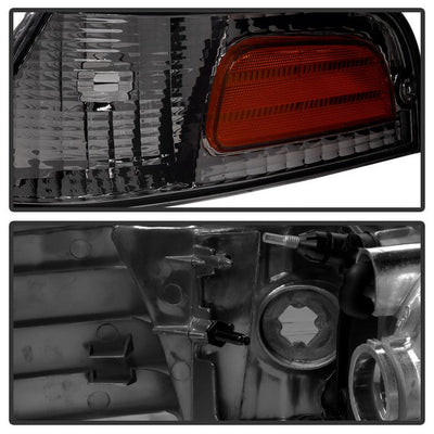 SPYDER Xtune Crown Victoria 98-11 Crystal Headlights w/ Corner Lights Set Smoked HD-JH-CRVI98-SET-SM 9031045