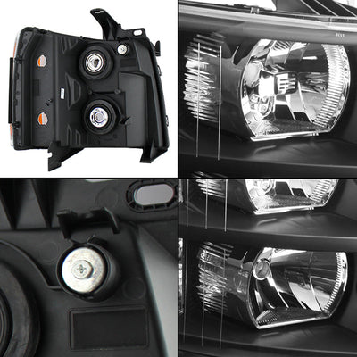 SPYDER Xtune Chevy Silverado 07-13 Crystal Headlights Black HD-JH-CS07-AM-BK 5076991