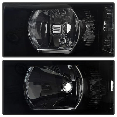 SPYDER Xtune Chevy Silverado 07-13 Crystal Headlights Black Smoked HD-JH-CS07-AM-BSM 9030260