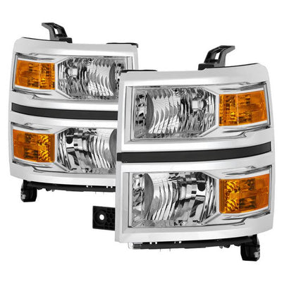SPYDER Chevrolet Silverado 1500 14-15 (Non-HD) OEM Style Headlights - Chrome HD-JH-CS14-AM-C 9040092