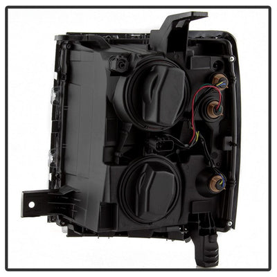 SPYDER xTune 14-15 Chevy Silverado 1500 (New Body) OEM Style Headlights w/Trim - Blk (HD-JH-CS14-CC-BK) 9042447