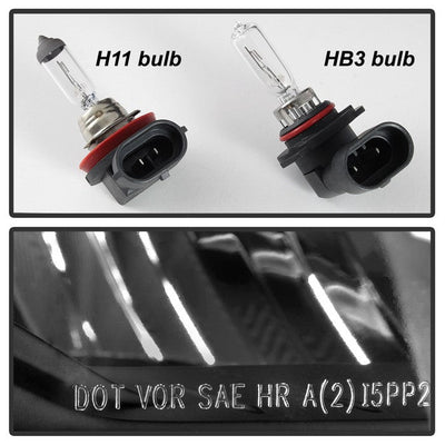 SPYDER xTune 14-15 Chevy Silverado 1500 (New Body) OEM Style Headlights w/Trim - Blk (HD-JH-CS14-CC-BK) 9042447