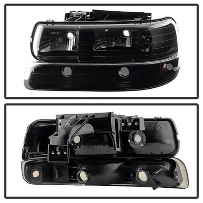 SPYDER Xtune Chevy TahOE 00-06 Amber Crystal Headlights w/ Bumper Lights Black Smoke HD-JH-CSIL99-SET-BSM 9030246