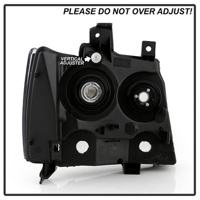 SPYDER Xtune Chevy Suburban 1500/2500 07-14 Crystal Headlights Chrome HD-JH-CSUB07-AM-C 9022760