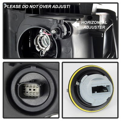 SPYDER xTune 15-17 Chevy Suburban (Halogen Models Only) Driver Side Headlights OEM Left (HD-JH-CSUB15-OE-L) 9040603