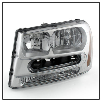 SPYDER Xtune Chevy Trailblazer 02-09 Crystal Headlights Chrome HD-JH-CTB02-AM-C 9023545