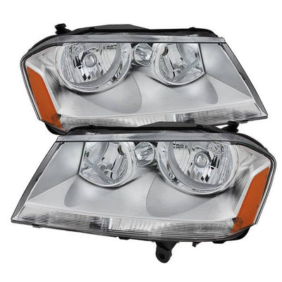 SPYDER Xtune Dodge Avenger 08-14 Crystal Headlights Chrome HD-JH-DA08-AM-C 9025303