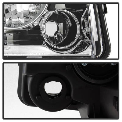 SPYDER xTune 05-10 Dodge Charger 4pc OEM Style Halogen Headlights w/Corner - Chrome (HD-JH-DCH05-SET-C) 9042393