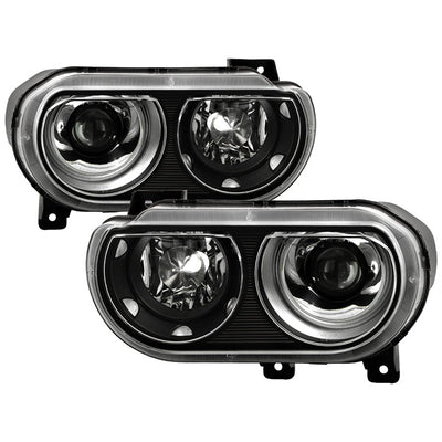 SPYDER Xtune Dodge Challenger 08-14 Xenon Hid Model Only Projector Headlamps Black HD-JH-DCHAL08-HID-BK 9027277