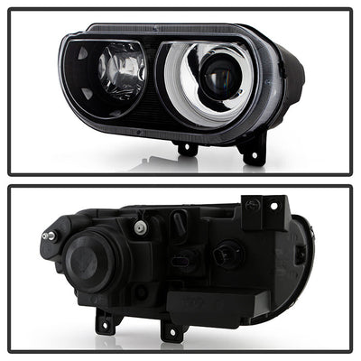 SPYDER Xtune Dodge Challenger 08-14 Xenon Hid Model Only Projector Headlamps Black HD-JH-DCHAL08-HID-BK 9027277