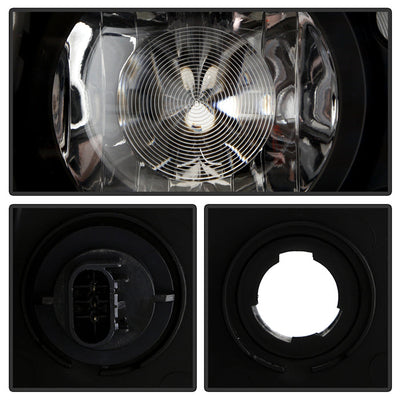 SPYDER Xtune Dodge Challenger 08-14 Xenon Hid Model Only Projector Headlamps Black HD-JH-DCHAL08-HID-BK 9027277