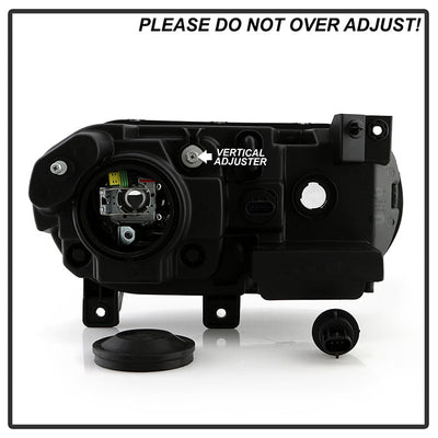SPYDER Xtune Dodge Challenger 08-14 Xenon Hid Model Only Projector Headlamps Black HD-JH-DCHAL08-HID-BK 9027277