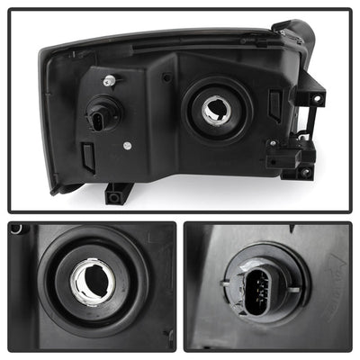 SPYDER Xtune Dodge Dakota 05-07 Crystal Headlights Black HD-JH-DDAK05-AM-BK 9025327