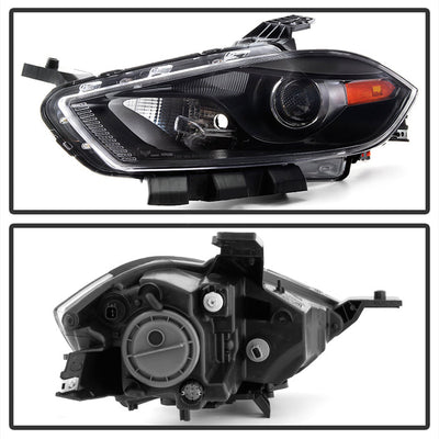 SPYDER xTune Dodge Dart 13-15 Driver Side Projector Headlight - OEM Left - Black HD-JH-DDART13-H-OE-L 9035159