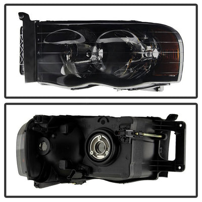 SPYDER Xtune Dodge Ram 1500 02-05 Amber Crystal Headlights HD-JH-DR02-AM-BSM 9030352
