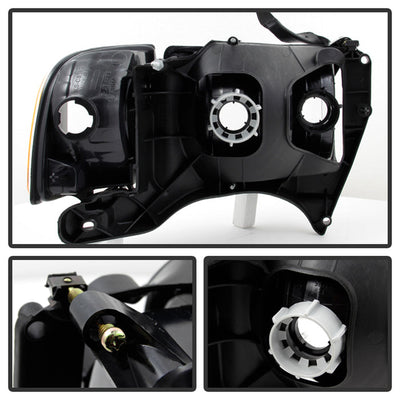 SPYDER Xtune Dodge Ram Sport Model Only 1999-2002 OEM Headlights Chrome HD-JH-DR99-SP-C 9032165