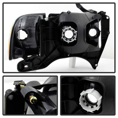 SPYDER Xtune Dodge Ram Sport Model Only 1999-2002 OEM Headlights Smoked HD-JH-DR99-SP-SM 9032172