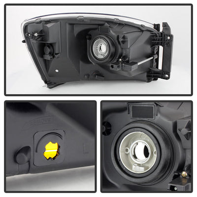 SPYDER Xtune Dodge Ram 06-08 w/ Chrome Bezel & Amber Bar Headlights Chrome HD-JH-DRAM06-AM-C 9026089