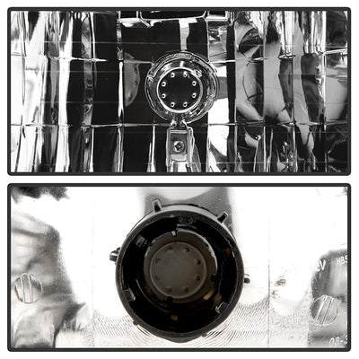 SPYDER Xtune Ford F150/Bronco 92-96 Headlights w/Corner Bumper 6pcs Amber- Chrome HD-JH-FB92-SET-AM-C 5073150