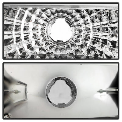 SPYDER Xtune Ford F150/Bronco 92-96 Headlights w/Corner Bumper 6pcs Amber- Chrome HD-JH-FB92-SET-AM-C 5073150