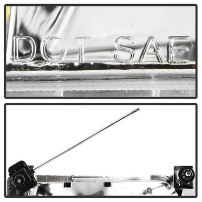 SPYDER Xtune Ford F150/Bronco 92-96 Headlights w/Corner Bumper 6pcs Amber- Chrome HD-JH-FB92-SET-AM-C 5073150