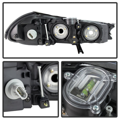 SPYDER Xtune Ford Contour 98-00 Crystal Headlights Chrome HD-JH-FCON98-C 9025396