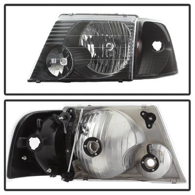 SPYDER xTune Ford Explorer 02-05 4DR (Non Sport/Sport Trac) OE Style Headlights - Black HD-JH-FEXP02-SET-BK 9037221