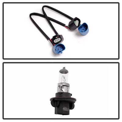 SPYDER Xtune Ford F250 F350 F450 Superduty Excursion 99-04 Headlights Chrome HD-JH-FF25099-HA-C 9033018