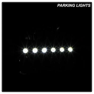 SPYDER Xtune Ford F250 F350 Super Duty 99-04 1Pc Headlights w/ LED Black HD-JH-FF25099-LED-BK 9026164