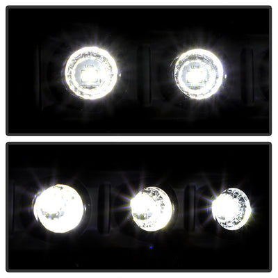 SPYDER Xtune Ford F250 F350 Super Duty 99-04 1Pc Headlights w/ LED Black Smoked HD-JH-FF25099-LED-BSM 9030215