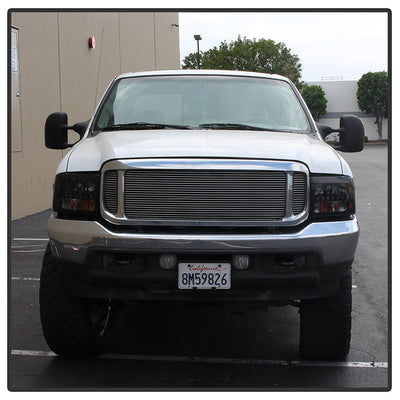 SPYDER Xtune Ford F250 F350 Super Duty 99-04 1Pc Headlights w/ LED Black Smoked HD-JH-FF25099-LED-BSM 9030215