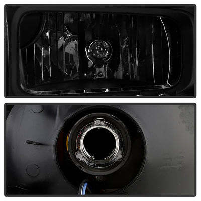 SPYDER Xtune Ford F250 F350 Super Duty 99-04 1Pc Headlights w/ LED Black Smoked HD-JH-FF25099-LED-BSM 9030215
