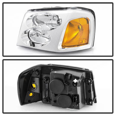SPYDER xTune 02-09 GMC Envoy OEM Style Headlights - Chrome (HD-JH-GEN02-AM-C) 9042669