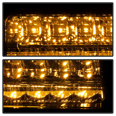 SPYDER Xtune GMC Yukon 92-93 Crystal Headlights w/ Corner & LED Bumper Smoke HD-JH-GMCCK88-LED-AM-SM-SET 5073556
