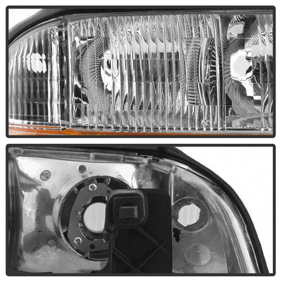 SPYDER xTune 98-01 GMC Jimmy S15 (w/Fog Lights) OEM Headlights w/Amber Bumper - Chrm (HD-JH-GS1598-OE-C) 9042690