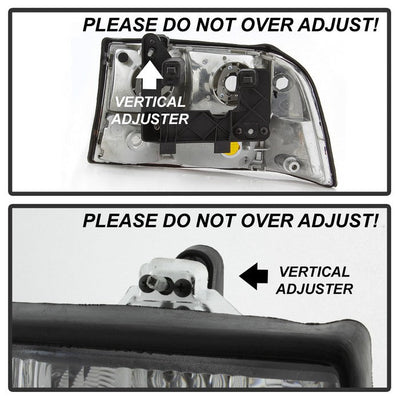 SPYDER xTune 98-01 GMC Jimmy S15 (w/Fog Lights) OEM Headlights w/Amber Bumper - Chrm (HD-JH-GS1598-OE-C) 9042690