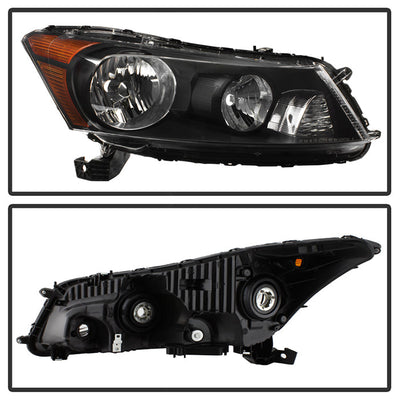 SPYDER xTune Honda Accord 08-12 Sedan Only OEM Style Headlight - OEM Black HD-JH-HA08-4D-BK 9040047