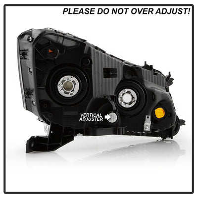 SPYDER Xtune 08-12 Honda Accord 4DR Amber Crystal Headlights - OE Black (HD-JH-HA10-4D-AM-BK) 9953491