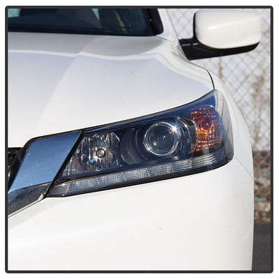 SPYDER xTune 13-15 Honda Accord (Sedan) Halogen ONLY Models OEM Headlights - Black (HD-JH-HA13-4D-AM-BK) 9040702