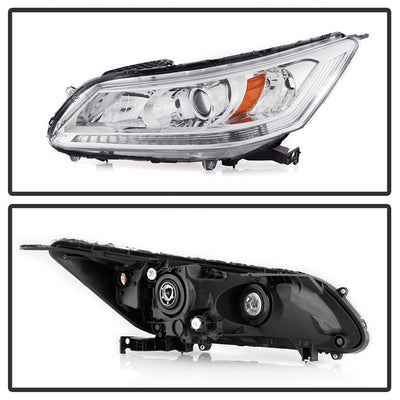 SPYDER xTune 13-15 Honda Accord Sedan OEM Style Halogen Headlights - Chrome - HD-JH-HA13-4D-AM-C 9047251