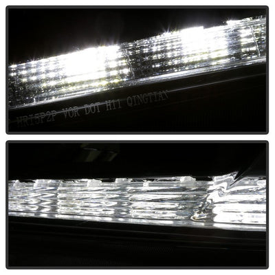 SPYDER xTune 13-15 Honda Accord Sedan (Halogen Only) LED DRL OEM Headlights - Black (HD-JH-HA13-4D-LED-BK) 9040719