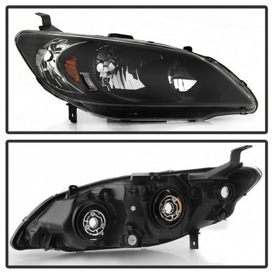SPYDER xTune 04-05 Honda Civic (Excl Hatchback/Si) OEM Style Headlights - Black (HD-JH-HC04-4D-AM-BK) 9042706