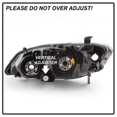 SPYDER xTune 04-05 Honda Civic (Excl Hatchback/Si) OEM Style Headlights - Black (HD-JH-HC04-4D-AM-BK) 9042706