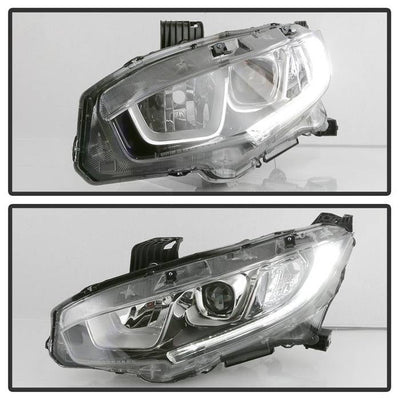 SPYDER xTune 16-18 Honda Civic Driver Side Halogen Headlight - OEM Left (HD-JH-HC16-H-OE-L) 9044397