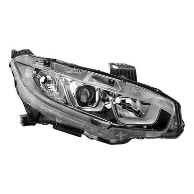 SPYDER xTune 16-18 Honda Civic Passenger Side Halogen Headlight - OEM Right (HD-JH-HC16-H-OE-R) 9044403