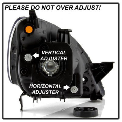 SPYDER xTune 02-04 Honda CR-V Passenger Side Halogen Headlight - OE Right (HD-JH-HCRV02-AM-BK) 9942921