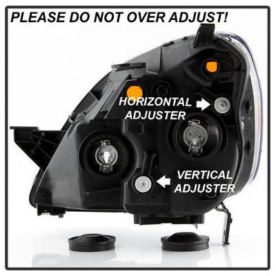 SPYDER xTune 05-06 Honda CR-V Halogen OEM Headlights - Black (HD-JH-HCRV05-AM-BK) 9943652