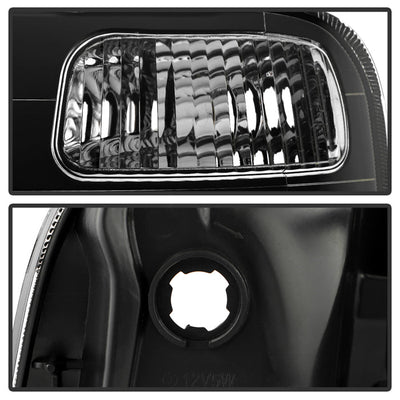 SPYDER 97-01 Honda CR-V Halogen OEM Style Headlight - Set - Black (HD-JH-HCRV97-BK) 9054747